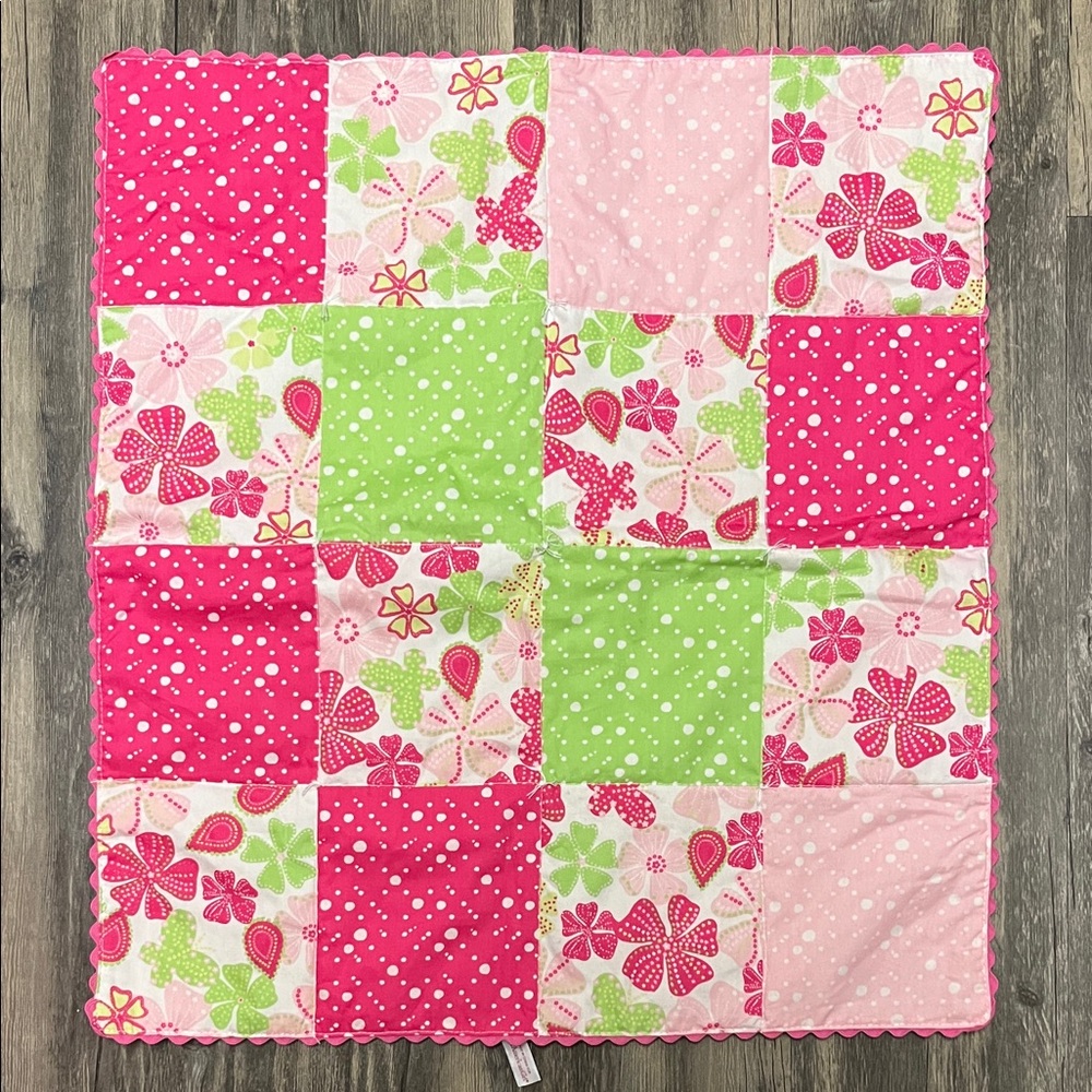 American Girl Doll Bloom Patchwork Doll Bedding Reversible Blanket